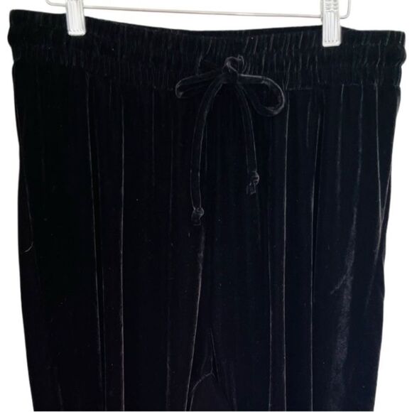 FASHION NOVA Lush Ice black velvet Legging size 1X style ST7227 - Picture 2 of 5